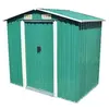 Image de Abri de Stockage Métal Vert 204x132x186 cm Cabane Rangement Jardin 42909