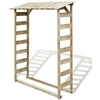 Image de Abri de stockage du bois de chauffage 150x44x176 cm Pin imprégné