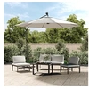 Image de Zweefparasol met LED-verlichting en metalen paal 300 cm zand42970