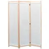 Image de Cloison de séparation 3 panneaux Crème 120x170x4 cm Tissu