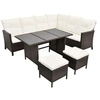 Image de Salon de jardin acier 8 personnes 4 pieces