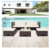 Image de Salon de jardin modulable acier 3 personnes 4 pieces