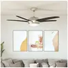 Image de Ventilateur de plafond orné avec lampe 128 cm Marron 50539