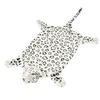 Image de Tapis en peluche en forme de léopard 139 cm Blanc
