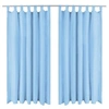 Image de Rideau occultant - - Turquoise - 140 x 175 cm - 2 pcs - Micro-satin