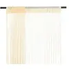 Image de Rideau en fils 2 pcs 140 x 250 cm Crème