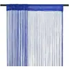 Image de Rideau en fils 2 pcs 100 x 250 cm Bleu