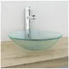 Image de Lavabo Verre trempé 42 cm Givré