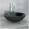 Image de Lavabo Verre trempé 42 cm Noir