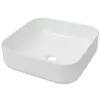 Image de Lavabo carré Céramique Blanc 38x38x13,5 cm