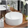 Image de Lavabo ronde Céramique Blanc 40 x 15 cm