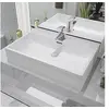 Image de Vasque avec trou de robinet en céramique Blanc 60,5x42,5x14,5cm