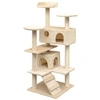 Image de Arbre à chat - - 125 cm - Beige - Griffoirs en sisal - Intérieur