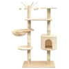 Image de Arbre à chat - - 125 cm - Griffoirs en sisal - Beige - Montage facile