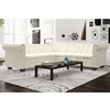 Image de Canapé d'angle Chesterfield 5 plc Cuir artificiel Blanc