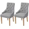 Image de Lot de 2 chaise en plastique non pliable H. 95.5 cm interieur gris
