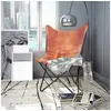 Image de Chaise en fer non pliable interieur H. 90 cm marron