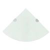Image de Hoekschap met chromen dragers 25x25 cm glas wit243858