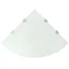 Image de Hoekschap met chromen dragers wit 45x45 cm glas243860