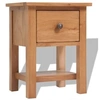 Image de Table de chevet 36x30x47 cm Bois de chêne massif