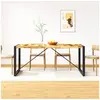 Image de Table de salle à manger Bois de manguier brut 180 cm