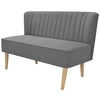 Image de Canapé 117 x 55,5 x 77 cm Tissu Gris clair