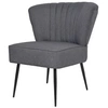 Image de Chaise de cocktail gris foncé tissu