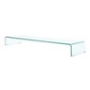 Image de Meuble tv / pour moniteur 100 x 30 x 13 cm verre transparent