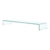 Image de Meuble tv/ de moniteur 110 x 30 x 13 cm verre transparent