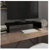 Image de Meuble TV support pour moniteur 70x30x13 cm verre noir