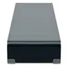 Image de Meuble tv/ support pour moniteur 120 x 30 x 13 cm verre noir