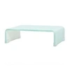 Image de Meuble tv/ support pour moniteur 40 x 25 x 11 cm verre blanc