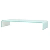 Image de support TV Support moniteur/TV Console Unit Centre de loisirs en verre Blanc