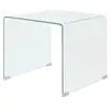 Image de Table basse 49,5 x 50 x 45 cm Verre trempé Transparent