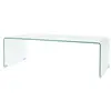 Image de Table basse 98x45x30 cm Verre trempé Transparent