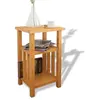 Image de Table d appoint avec étagère à revues Chêne massif 27x35x55 cm