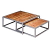 Image de Ensemble de table basse 2 pièces Bois d'acacia massif