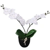 Image de Plante artificielle avec pot Orchidée 30 cm Blanc
