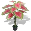 Image de Kunstplant caladium met pot 85 cm groen en rood244436