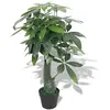 Image de Arbre de la fortune artificiel avec pot 85 cm Vert