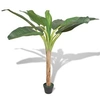 Image de Bananier Artificiel avec Pot Décoration d'Intérieur 150 cm Vert