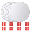 Image de Carreau de miroir 8 pcs Rond Verre