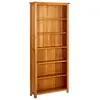 Image de Bibliothèque à 6 étagères 80x22,5x180 cm Bois de chêne massif