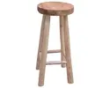 Image de Chaise de bar Bois de teck solide