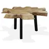 Image de Table basse Teck authentique 80 x 70 x 38 cm
