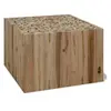 Image de Table basse Teck authentique 50 x 50 x 35 cm