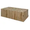 Image de Table basse Teck véritable 90x50x30 cm