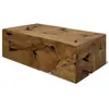 Image de Table basse 90x50x30 cm Teck véritable Marron