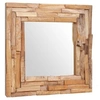 Image de Miroir décoratif - - 60 x 60 cm - Teck - Carré - Intérieur