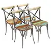 Image de Lot de 4 chaise interieur non pliable en bois H. 84 cm